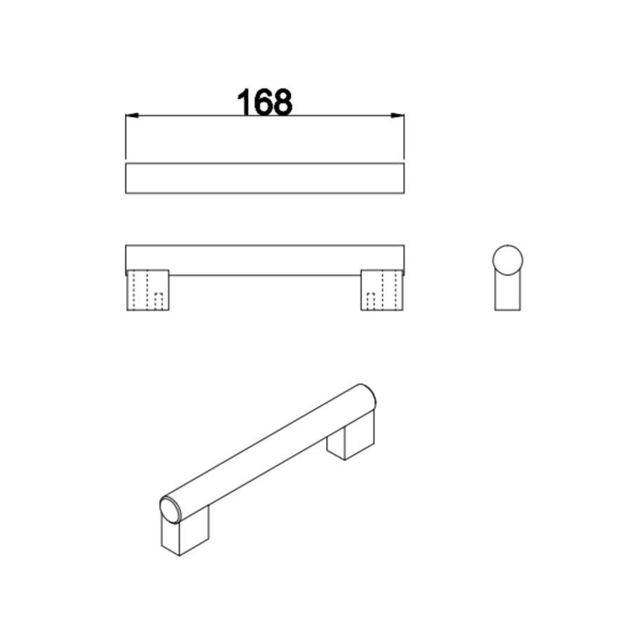 Black Ashford Handle Pack of Three