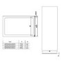 1000 x 800mm Rectangular Sliding Shower Enclosure - Frameless