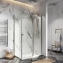 1400 x 900mm Rectangular Sliding Shower Enclosure - Frameless