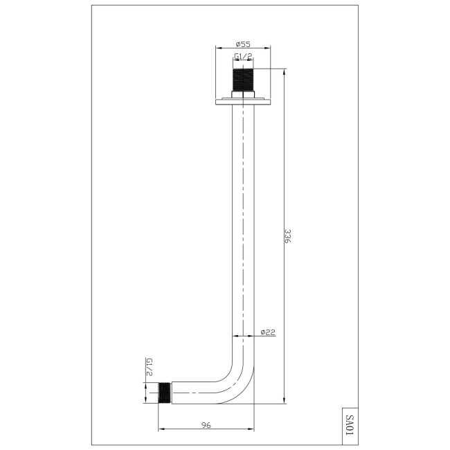 Black Single Outlet Wall Mounted Thermostatic Mixer Shower Set - Arissa