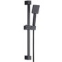 Black Concealed Shower Mixer with Triple Control & Square Ceiling Mounted Head – Zana
