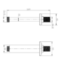 Black Concealed Shower Mixer with Triple Control & Square Ceiling Mounted Head – Zana