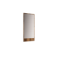 Grade A1 - 600mm Wood Effect Wall Hung Countertop Vanity Unit with Mirror and Basin - Nerja