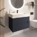 800mm Anthracite Wall Hung Vanity Unit with Basin - Morella