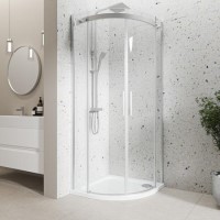 800mm Frameless Quadrant Shower Enclosure - Aquila
