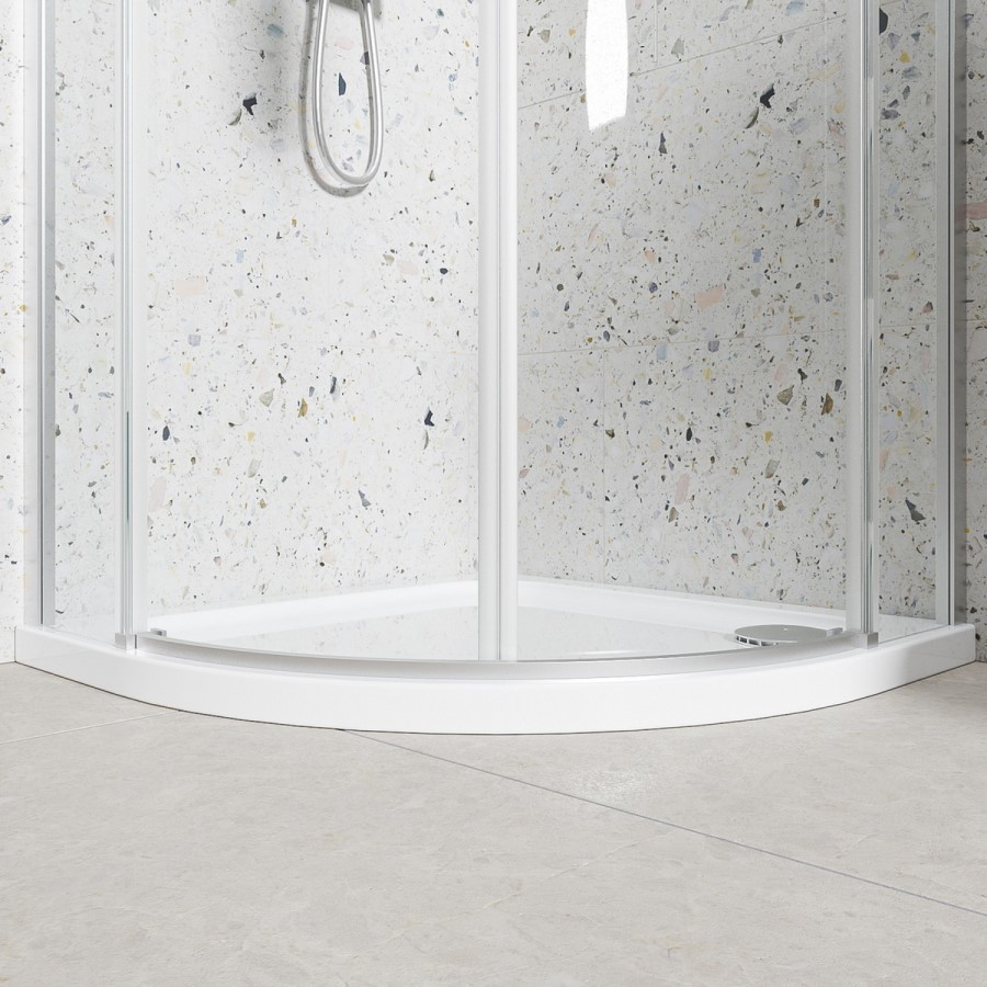 800mm Frameless Quadrant Shower Enclosure - Aquila