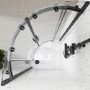 Grade A1 - Black 800mm Frameless Quadrant Shower Enclosure - Aquila 
