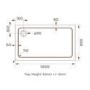 Chrome 8mm Glass Frameless Rectangular Sliding Shower Enclosure with Shower Tray 1000x800mm - Aquila