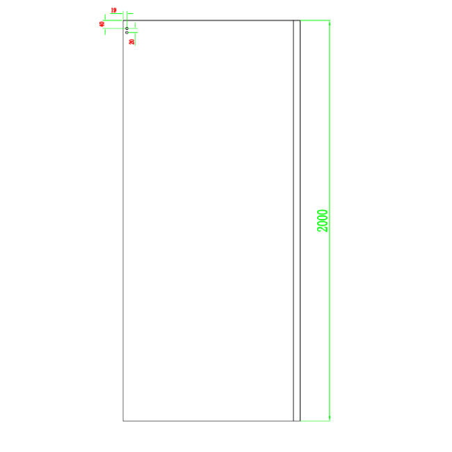 Chrome 8mm Glass Frameless Rectangular Sliding Shower Enclosure 1000x800mm - Aquila