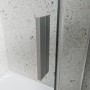 Chrome 8mm Glass Frameless Rectangular Sliding Shower Enclosure with Shower Tray 1200x900mm - Aquila