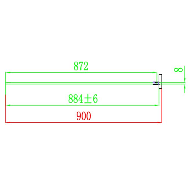 Chrome 8mm Glass Frameless Rectangular Sliding Shower Enclosure with Shower Tray 1200x900mm - Aquila