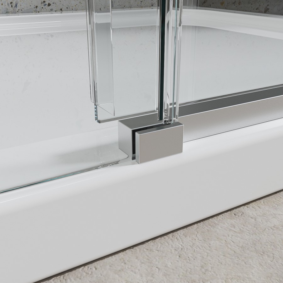 Chrome 8mm Glass Frameless Rectangular Sliding Shower Enclosure 1200x900mm - Aquila