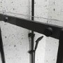Black 8mm Glass Frameless Rectangular Sliding Shower Enclosure 1200x900mm - Aquila