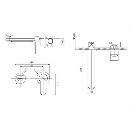 Stainless Steel Brass Round Countertop Basin with Tall Mixer Tap - Zorah