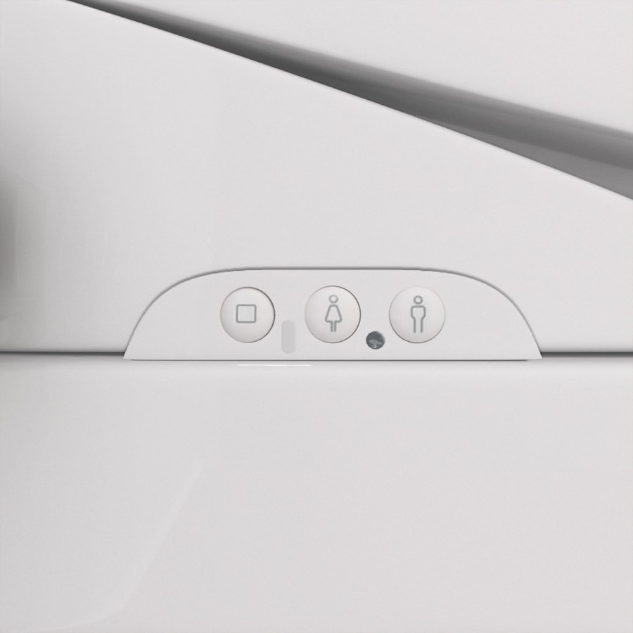 Wall Hung Toilet with Smart Bidet Japanese Toilet Seat - Purificare