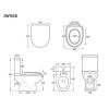 Close Coupled Toilet with Soft Close Seat - Addison