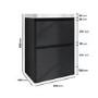 600mm Dark Grey Freestanding Vanity Unit with Basin - Pendle