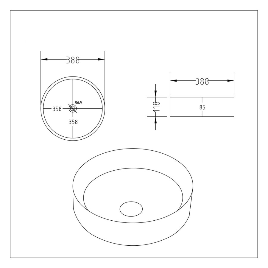 650mm White Traditional Freestanding Vanity Unit with Wood Effect Top and Brass Handles - Kentmere