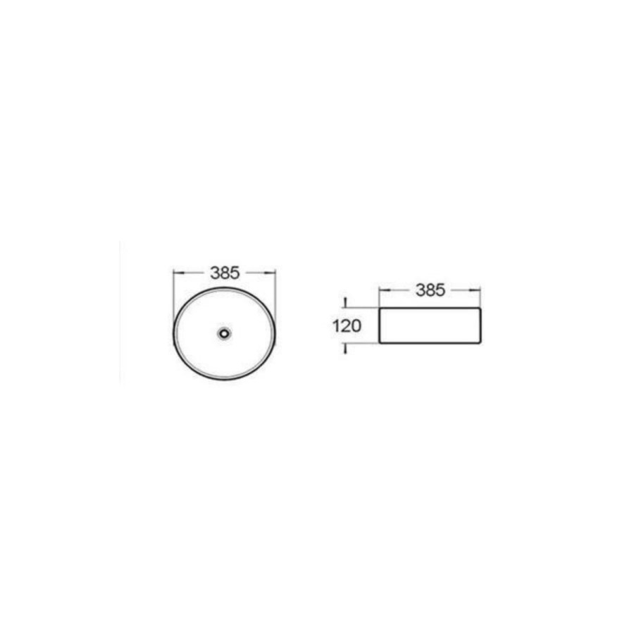 Grade A1 - 650mm Green Freestanding Countertop Vanity with White Worktop and Basin - Kentmere
