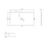 850mm White Traditional Freestanding Vanity Unit with Black Handles - Kentmere