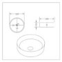 850mm Beige Tradional Freestanding Vanity Unit with Chrome Handles- Kentmere