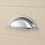 850mm Beige Tradional Freestanding Vanity Unit with Chrome Handles- Kentmere