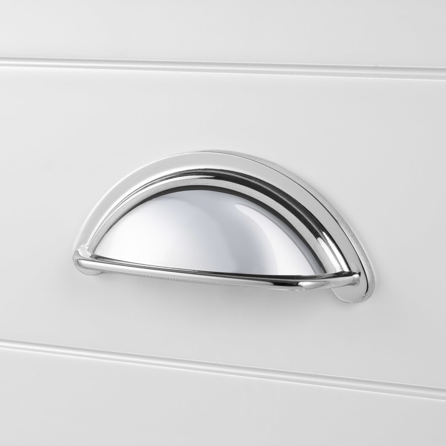 Grade A1 - 1250mm White Traditional Freestanding Vanity Unit with Wood Effect Top and Chrome Handles - Kentmere