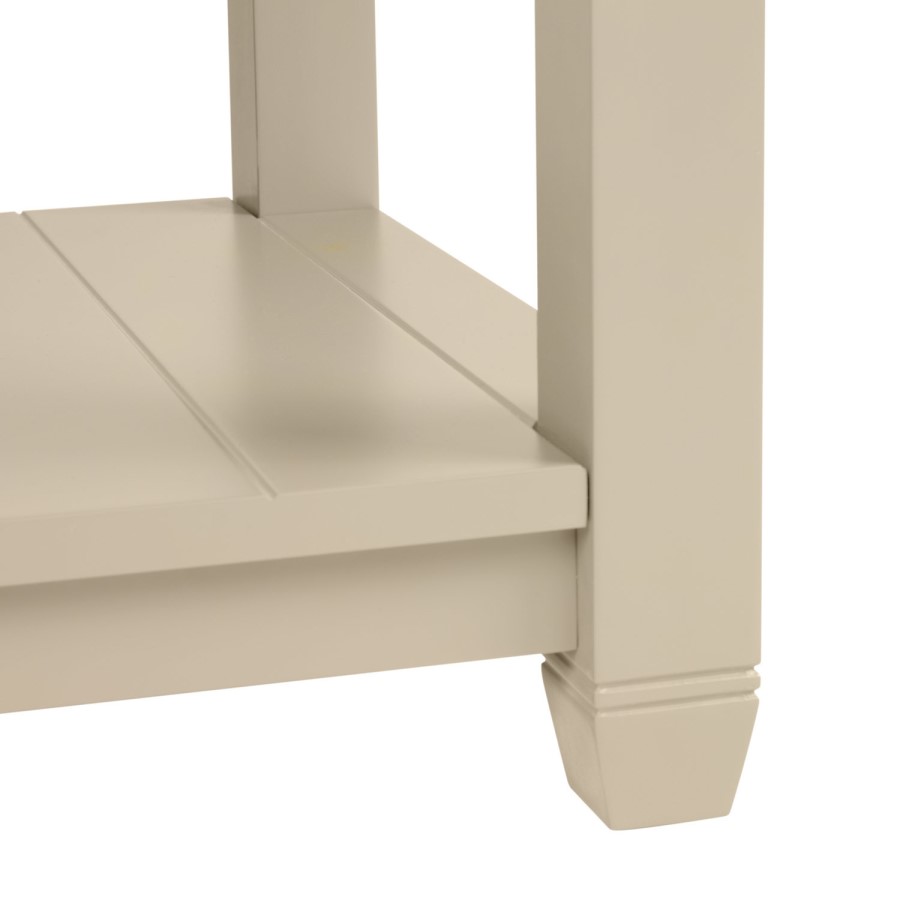 1250mm Beige Traditional Freestanding Vanity Unit with Basins and Black Handles - Kentmere