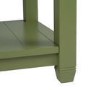 1250mm Green Traditional Freestanding Vanity Unit with Basins and Brushed Brass Handles - Kentmere