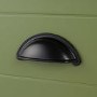 1250mm Green Tradtional Freestanding Vanity Unit with Matt White Top and Black Handles - Kentmere