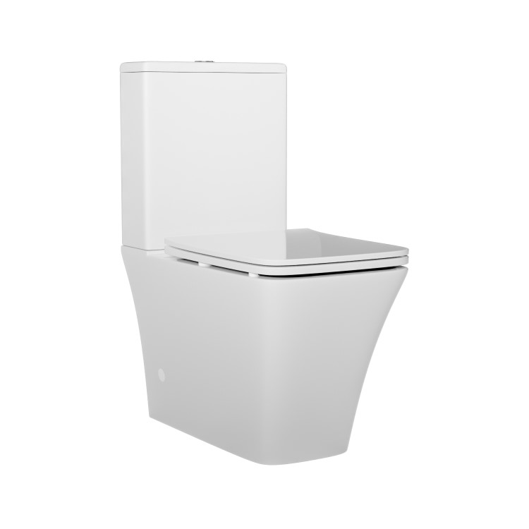 Close Coupled Rimless Toilet with Soft Close Seat - Boston