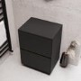 600mm Black Freestanding Countertop Vanity Unit- Roxbi