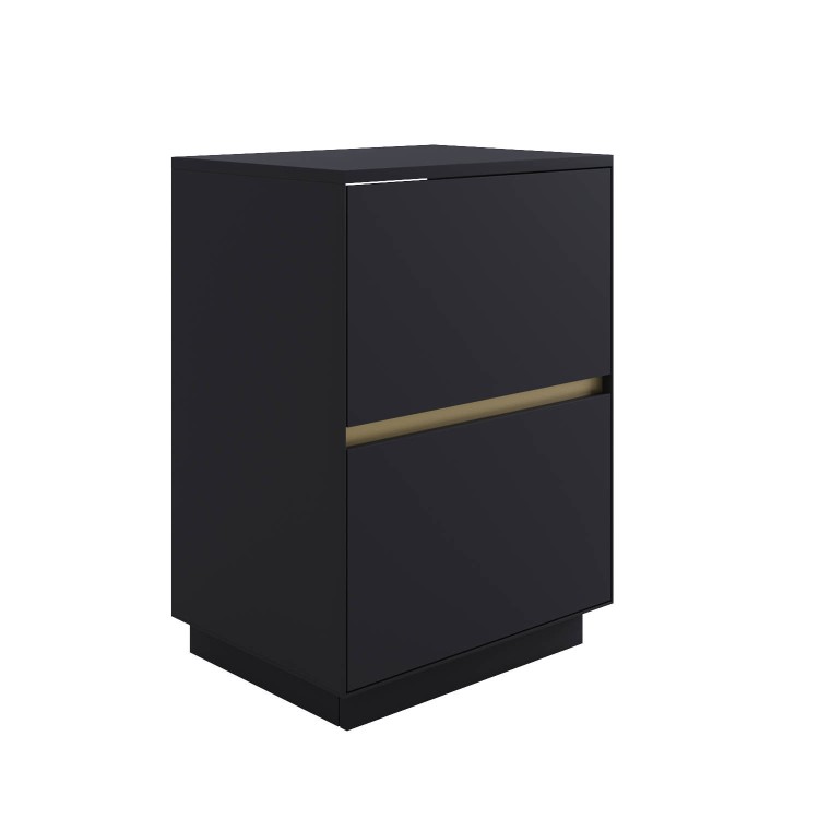 600mm Black Freestanding Countertop Vanity Unit- Roxbi