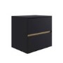 600mm Black Wall Hung Countertop Vanity Unit- Roxbi