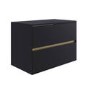 800mm Black Wall Hung Countertop Vanity Unit- Roxbi