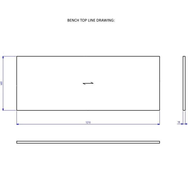 1200mm Black Wall Hung Double Countertop Vanity Unit with Basin - Roxbi