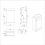 900mm Wood Effect Cloakroom Toilet and Sink Unit with Brass Fittings - Ashford
