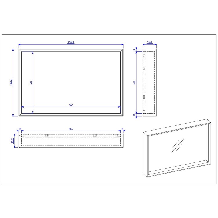 1200mm Concrete Effect Wall Hung Double Basin Vanity Unit with Cabinet and Mirror - Arragon