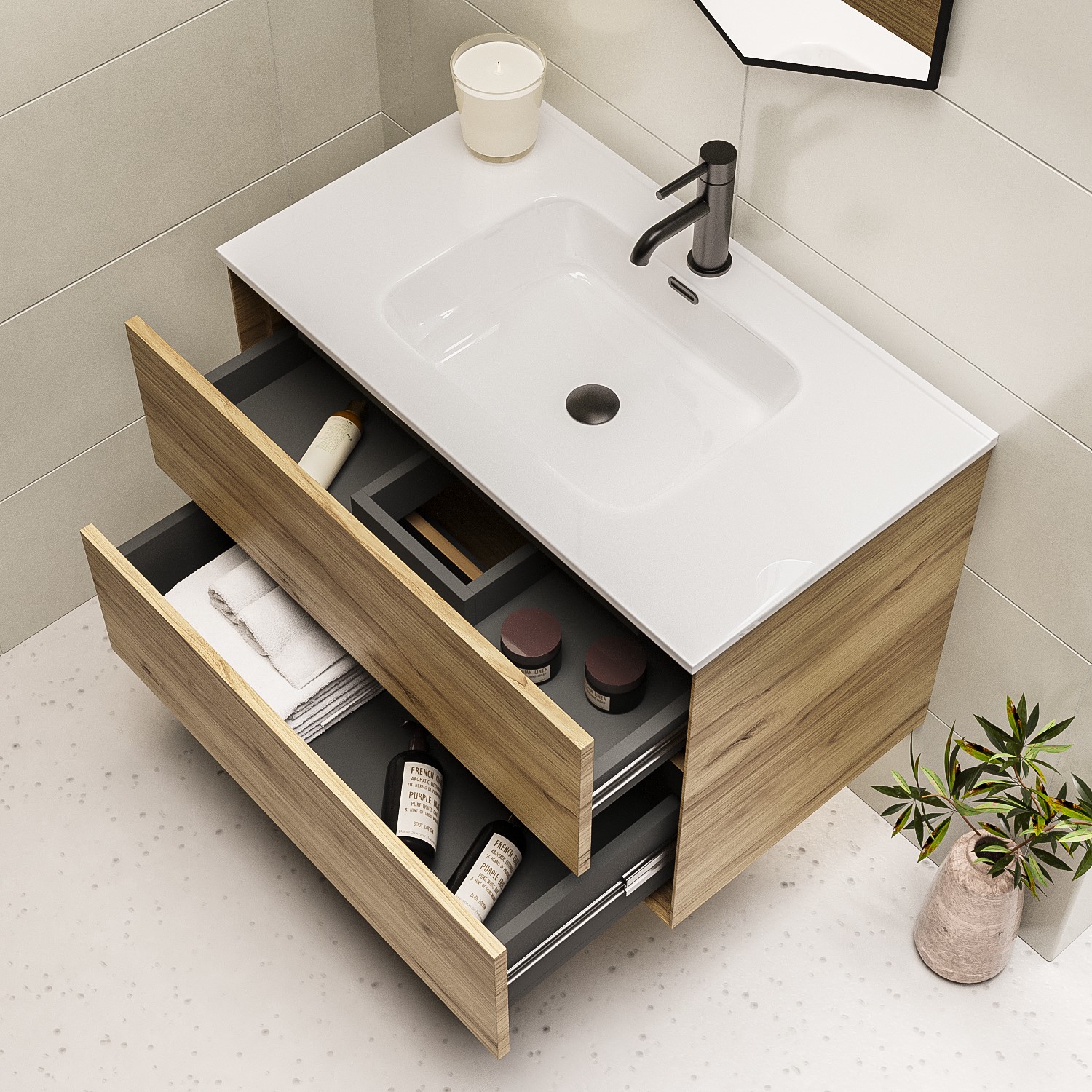 800mm Wood Effect Wall Hung Vanity Unit With Basin Roxbi Furniture123 800mm-wood-effect-wall-hung-vanity-unit-with-basin-roxbi-furniture123