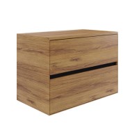 800mm Wood Effect Wall Hung Countertop Vanity Unit- Roxbi