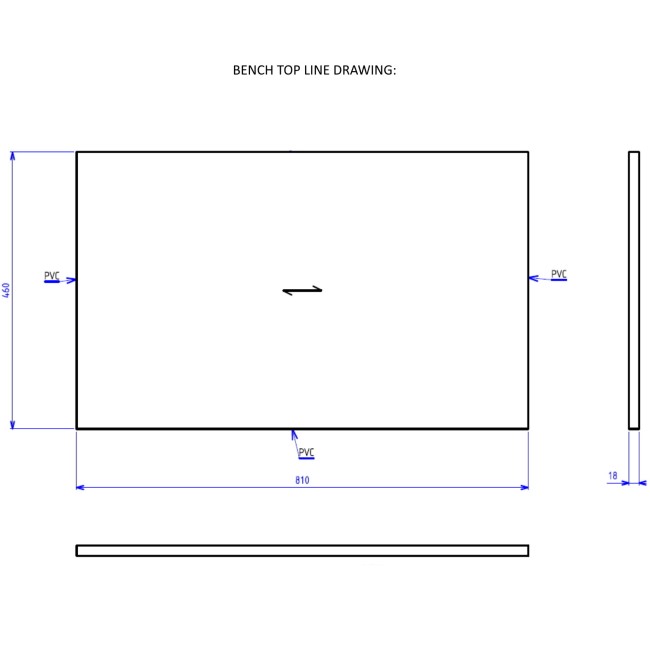 800mm Grey Wall Hung Countertop Vanity Unit with Basin - Roxbi