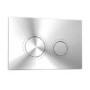 White Square Wall Hung Rimless Toilet with Soft Close Seat Cistern Frame and Chrome Flush - Augusta