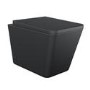 Grade A1 - Black Wall Hung Rimless Toilet and Soft Close Seat - Augusta
