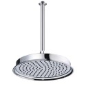 BUN/BeBa_27697/79537 200mm Chrome Traditional Shower Head with Ceiling Arm