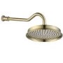 Grade A2 - Brass Shower Head with Wall Arm - Camden