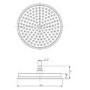 Grade A2 - Brass Shower Head with Wall Arm - Camden