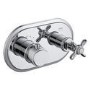 Chrome Single Outlet Ceiling  Mounted Thermostatic Mixer Shower - Camden