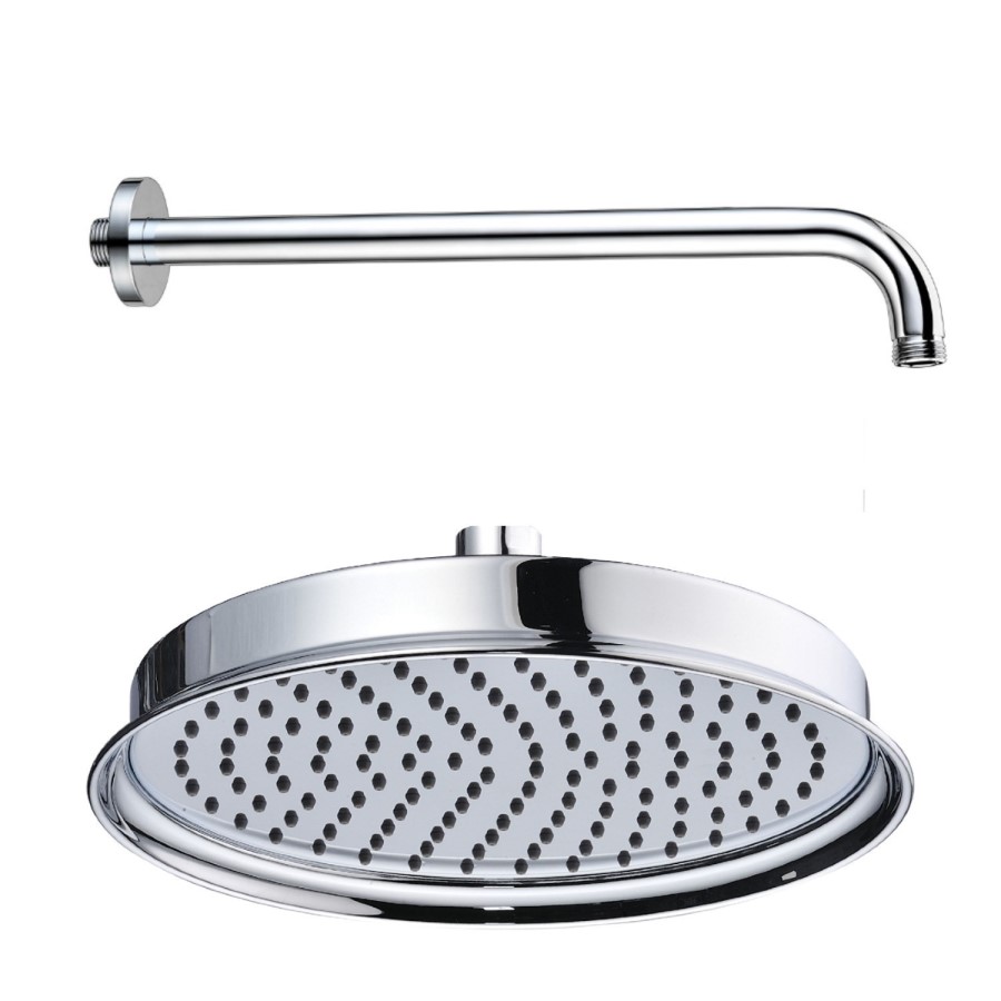 Grade A1 - Chrome Dual Outlet Wall Mounted Thermostatic Mixer Shower Set with Hand Shower - Camden