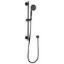 Black Dual Outlet Wall Mounted Thermostatic Mixer Shower Set with Hand Shower  - Camden