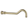 Brushed Brass Single Outlet Wall Mounted Thermostatic Mixer Shower - Camden
